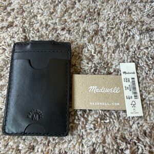 madewell Leather Card Case with Magnet